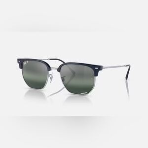 Ray-Ban Browline Sunglasses with Navy Blue Frame and Black Lenses